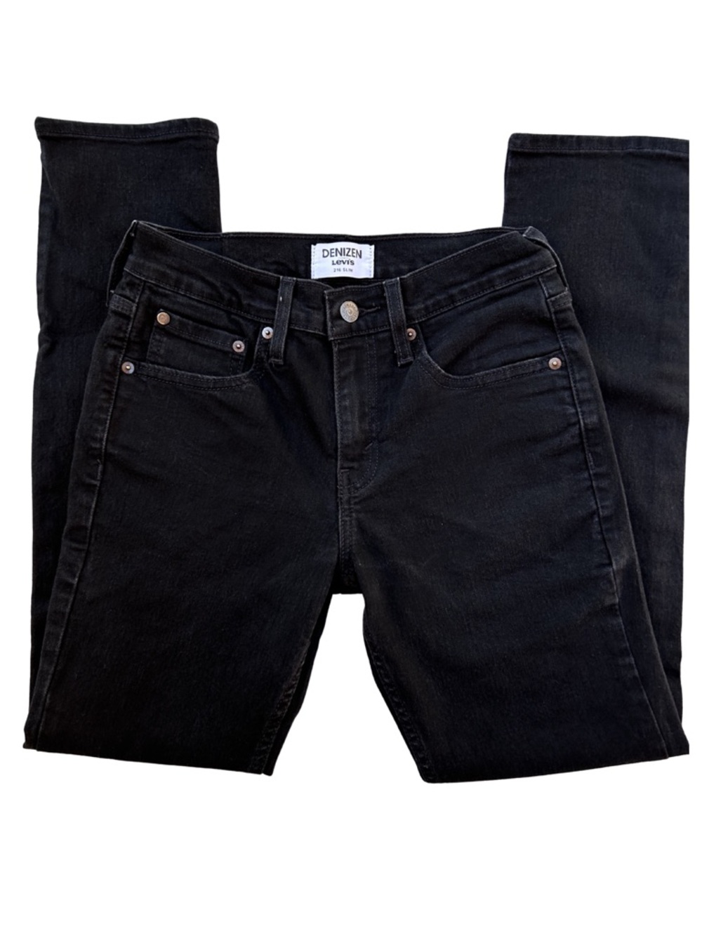 Like New Denizen by Levi's Black Jeans 216 Slim - 28" waist / 30" inseam